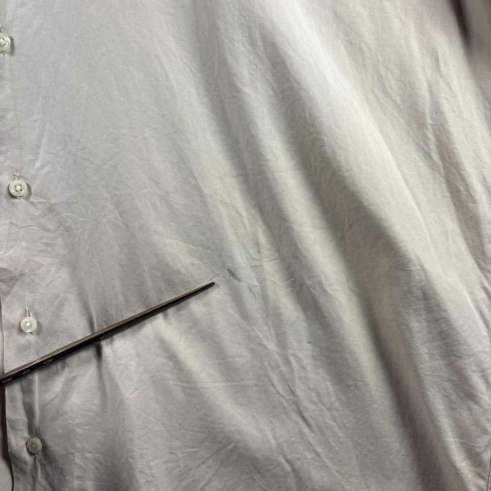 Vintage Polo Ralph Lauren Caldwell Cotton Camp Shirt XL Beige Loop Collar